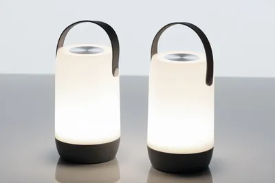 Produktbild von LED Outdoor Leuchte SONA TOUCH / FP 11, 5x19 cm (weiß-grau / Kunststoff / mit USB)