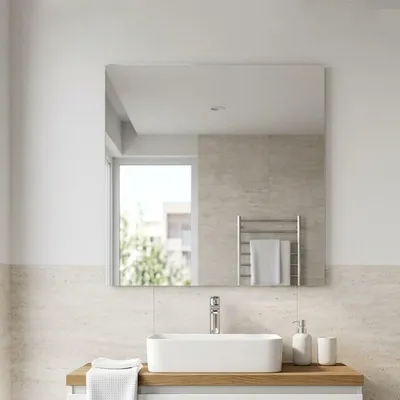Immagine prodotto di Specchio semplice 120x110 bagno filo lucido moderno