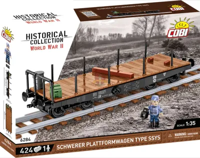 Immagine prodotto di Cobi COBI 6284 German Railway Schwerer Plattformwagen Typ SSY 6284