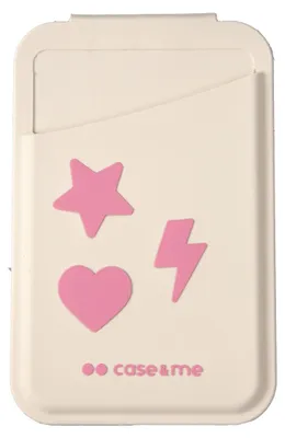 Produktbild von Case & Me CMSILCARMIRMSI, Briefttasche, Beige, Pink, Silikon, Green Dot, 1 Stück(e), 12 mm
