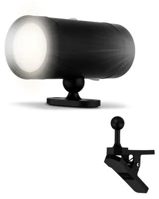 Obrázok produktu pre LED nástenné svietidlo s pohybovým senzorom, 2 kusy, otočné o 360°, čierna farba