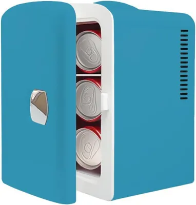Immagine prodotto di Mini frigorifero - Frigorifero compatto - Raffredda bevande - Funzionamento silenzioso - Capacità: 4 litri - Bianco