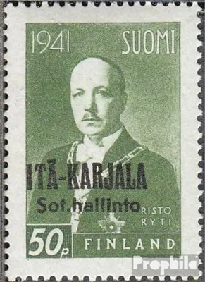Produktbild von Briefmarken Finnische Bes. Ostkarelien 1942 Mi 16 postfrisch Aufdruckausgabe