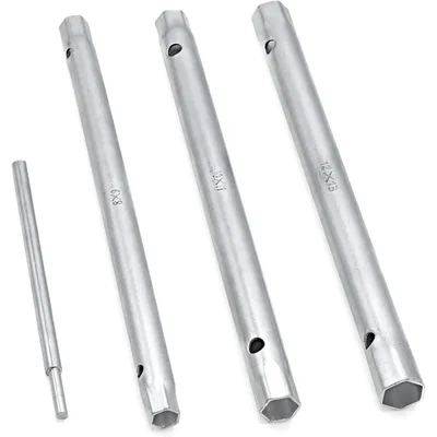 Immagine prodotto di Set di chiavi a tubo metriche, 4 pezzi: 8x9mm, 10x11mm, 12x13mm, inclusa una punta a bussola opaca