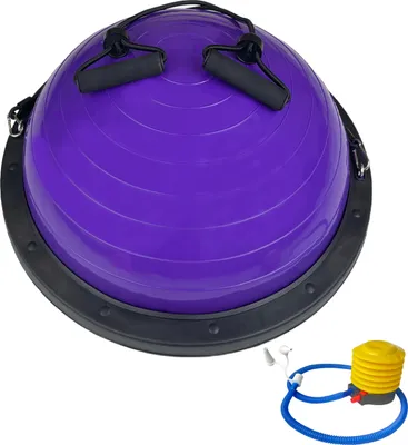 Produktbild von Balancetrainer Yoga Gymnastik Balance Half Ball lila Trainingsball Fitnessball ø 60cm