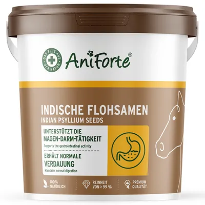 A product container for horse supplements.
