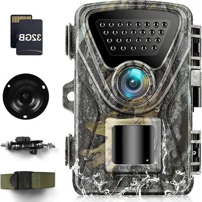 Image de Caméra de surveillance de la faune avec détecteur de mouvement, 48 MP, 4K, vision nocturne
