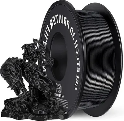 Immagine prodotto di Filamento PLA nero 175 mm, 1 kg per stampanti 3D - Alta qualità