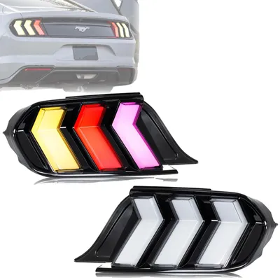 Obrázek produktu pro LED zadní světla, 35 W, 12 V, 3400 lm, sekvenční blinkry, kompatibilní s vozy Ford Mustang 2015–2023