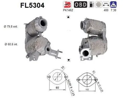 Obrázek produktu pro Filtr Pevných Částic Dpf Kia Stonic 1.6Crdi Euro 6