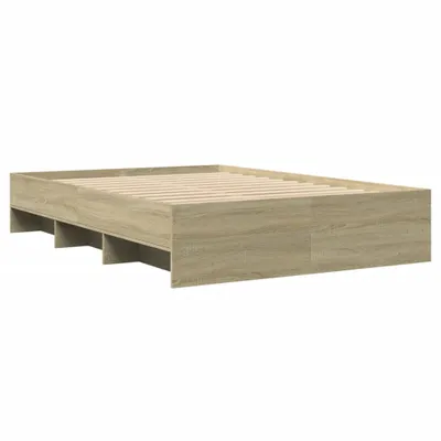 Produktbild von Bettgestell ohne Matratze Sonoma-Eiche 120x200 cm Holzwerkstoff