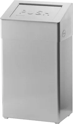 Produktbild von SanTRAL Edelstahl - Abfallbehälter 50 Liter - Mülleimer - geschlossen