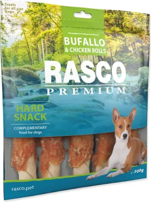 Image de Rasco Premium Delicacy bâtonnets de buffle enrobés de poulet L 500 g