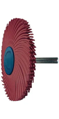 Image de Disque à brosses radiales Sunburst Ø 76 mm grain 220 rouge 10000 min-¹