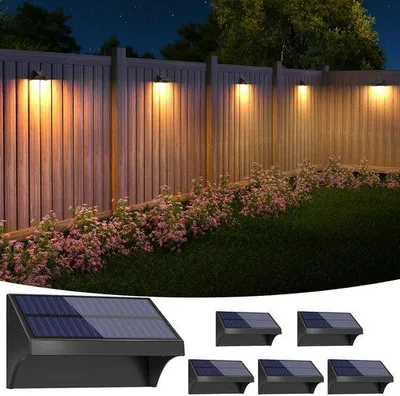 Zdjęcie produktu dla 6 sztuk wodoodpornych lamp stołowych LED RGB – wodoodporne oświetlenie LED do ogrodzeń, podestów i schodów – oświetlenie zewnętrzne do ogrodu z kolorowymi efektami