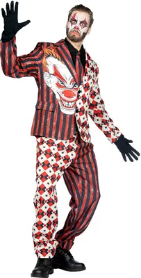 Zdjęcie produktu dla Kostium Halloween Horror Clown, rozmiar: L