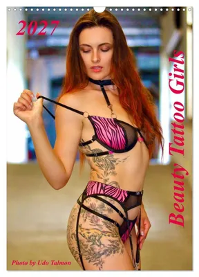 Produktbild von Beauty Tattoo Girls (Wandkalender 2027 DIN A3 hoch), CALVENDO Monatskalender