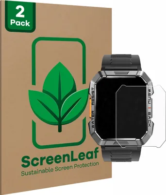 Produktbild von 2x ScreenLeaf Schutzfolie für Iowodo W60 2" nachhaltiger Displayschutz Display Schutz Folie Klar Transparent