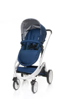 Obrázek produktu pro 4Baby | Kočárek - Kombinovaný kočárek 2 v 1 - Modrý - Hliníkový rám - Odpružená kolečka - Otočné sedadlo, Mechanismus skládání jednou rukou, UPF 50+, Cosmo