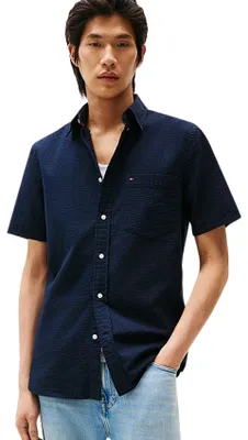 Produktbild von Tommy Hilfiger Hemd Kurzarm Marineblau gestreift