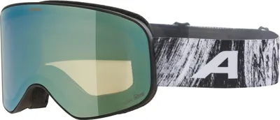 Produktbild von Alpina Sports Slope Q-Lite, doppelte Scheibe, Schwarz, Thermoplastische Polyurethane (TPU), Unisex, Sphärisches Brillenglas, Schwarz, Weiß