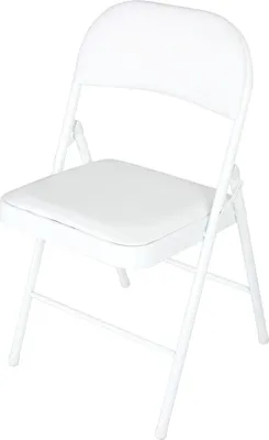Produktbild von Klappstuhl Wedigo Kunstleder Weiß-Weiß