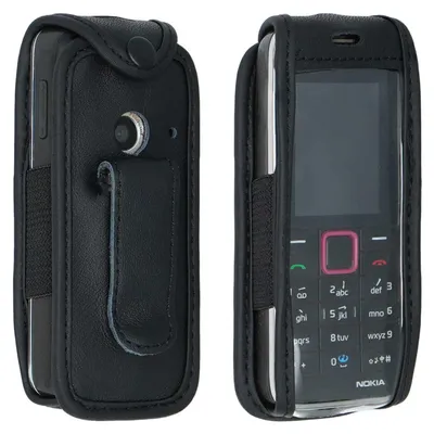 Produktbild von caseroxx Ledertasche mit Gürtelclip kompatibel mit Nokia 3500 aus Echtleder, Tasche mit Gürtelclip und Sichtfenster