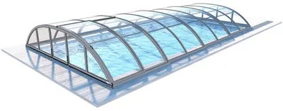 Immagine prodotto di Copertura per piscina Horizon - 7,43x3,5 m - policarbonato solido 3 mm - per piscina BAS7308 - ECO338 - ALTANKA