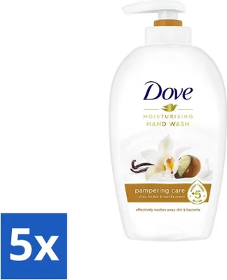 Produktbild von Dove Handseife - Verwöhnende Pflege - Wohltuend - 250 ml - Vorteilspack - 5 Stücke