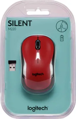 Zdjęcie produktu dla Logitech 910-004880, Oburęczny, Optyczny, RF Wireless, 1000 DPI, Czerwony