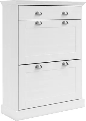 Produktbild von Schuhkipper >Motala< in Weiß - 80x105x35cm (BxHxT)