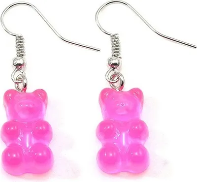 Produktbild von Náušnice Bear-Ružová KP27465