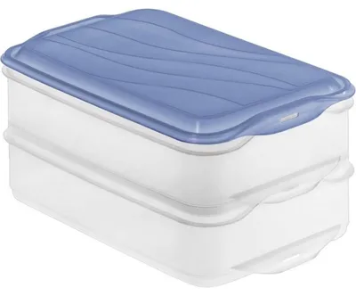 Produktbild von Rotho Kühlschrankdose Rondo 2 x 1,35 l horizon blue