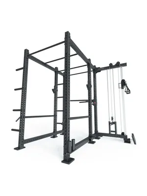 Produktbild von ATLETICA R8-Raptor Power Rack | Cable Full Rack | Kabelzug, Sprossenleiter, Dip-Holme, J-Hooks, 8 Weight Pins, Safeties, Bar Holder, Landmine