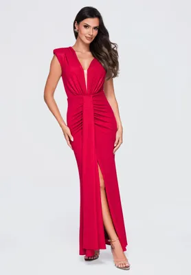 Produktbild von LARICA Kleid Maxi Figurbetont Elegant LA-OM-DLR412 red L