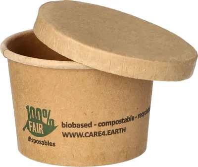 Obrázek produktu pro Papstar Portionsbecher aus Pappe pure 45 ml braun 100% Fair 50 Stück