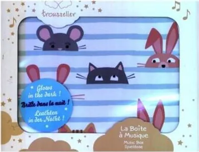 Produktbild von Trousselier Schmuckkästchen mit Musik, lustige Katzen nachtleuchtend