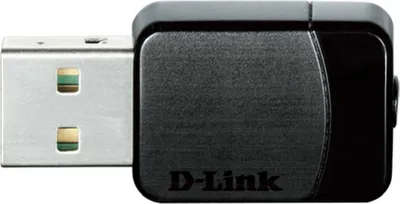 Obrázok produktu pre D-Link DWA-171, Bezdrôtový, USB, WLAN, Wi-Fi 5 (802.11ac), 433 Mbit/s, Čierna