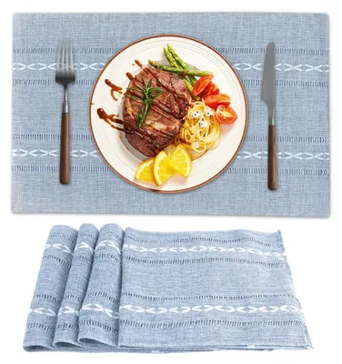 Produktbild von Set aus 4 Waschbaren Tischsets - Hitzebeständig und Rutschfest