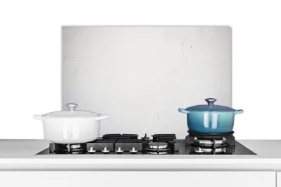 Obrázok produktu pre MuchoWow® Splashback Kuchyňa - Kuchynský backsplash - Ochrana steny pre sporák a drez Betón - biely 70x50cm Alu-Dibond (alternatíva k sklenenému