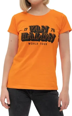 Produktbild von Van Halen - "World Tour ´78" T-Shirt für Damen RO3018 (M) (Orange)