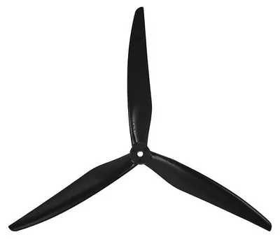 Produktbild von Gemfan 1045-3 10 Zoll 3-Blatt Propeller Schwarz (1CW+1CCW)