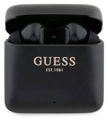 Immagine prodotto di Cuffie Bluetooth Guess Gutwssu20Alegktws + Docking Station Nero/Nero Logo stampato