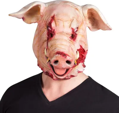 Produktbild von Horror Latex Maske Blutiges Schwein