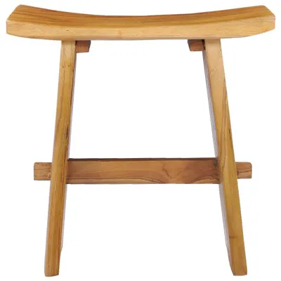 Image de vidaXL Tabouret en bois massif teck