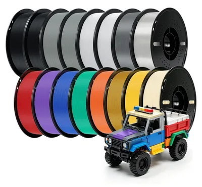 Obrázok produktu pre 3D tlačová niť 1,75 mm, viacfarebná - PLA+ 16 kg - Vysoká presnosť tolerancií