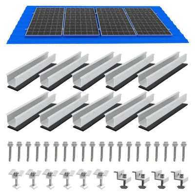 Obrázek produktu pro Sada pro montáž solárních panelů, vysoce kvalitní materiál, univerzální kompatibilita, 4 balení
