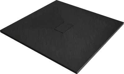 Produktbild von Mexen Hugo quadratische Duschwanne SMC 100 x 100 cm, schwarz - 42701010