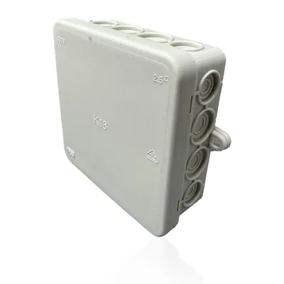 Produktbild von SD ProfiLine Feuchtraum-Abzweigdose K16, 100x100x40mm, lichtgrau, 10 Stück