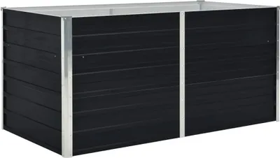 Produktbild von Hochbeet 160 x 80 x 45 cm Verzinkter Stahl Anthrazit
